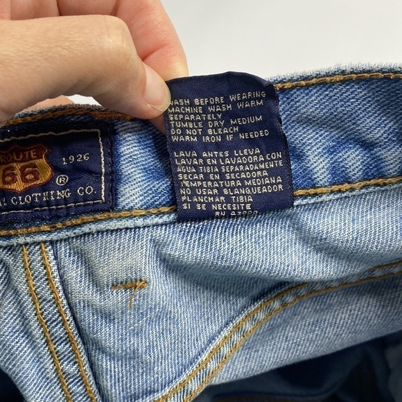 Vintage Route 66 Rolled Cuff High Waisted Shorts Size 9/10 - Picture 8 of 9